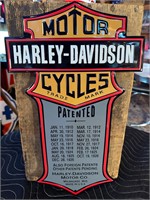 18 x 11” Tin Harley Davidson Sign