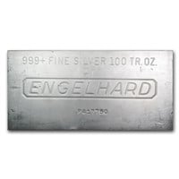 100 Oz Silver Bar - Engelhard (random)