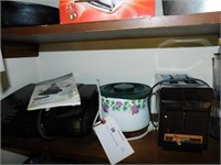 Electric Grill, Small Crockpot & Toaster