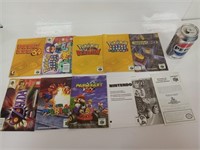 Manuels pour Nintendo 64 (Pokémon, Zelda, Mario,