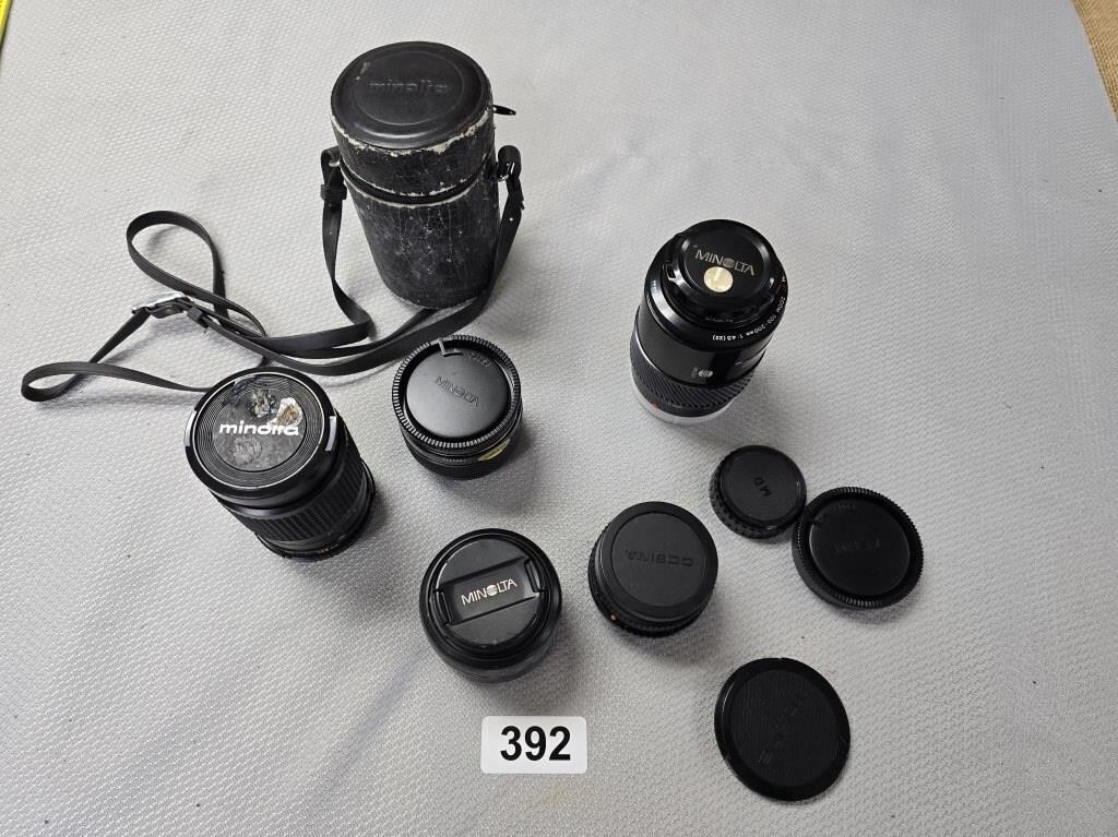 Minolta Camera Lens Lot