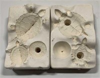 Ceramic turtle & toadstool mold