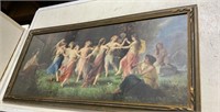 Art Deco Renaissance Nymphs Dancing