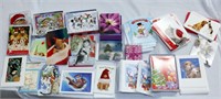 Large Lot of Greeting Cards Mainly Christmas w Env