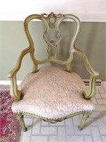 Victorian open arm chair