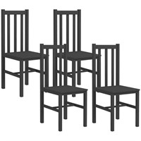 $208  HOMCOM Black Farmhouse Dining Chairs  Set of