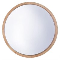 New $90 Round Wall Mirror - 22" x 22 Black