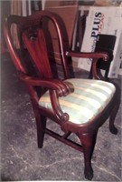 Single Chair - Green/White Stripes