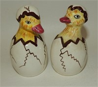 Vintage Ducklings Hatching from Eggs