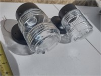 Outdoor Wall Mount Jelly Jar Light Set of 2  lot 3