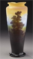 Galle cameo glass landscape vase