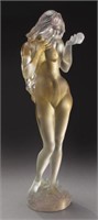 Daum crystal art glass "Eve" sculpture