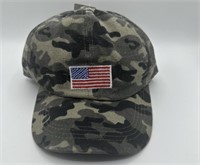 Camo US Flag Ballcap Hat NEW