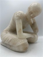 Large Thomas Bichko alabaster statue