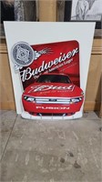 BUDWEISER "THE GREAT AMERICAN LAGER" TIN SIGN