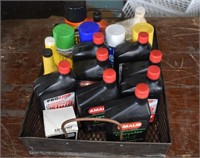 collection of mostly petroleum products, parts was