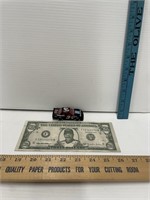 Dale Earnhardt Mini Car & Dollar Bill