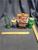 NAPA Can, Wizard Charcoal Lighter, Coca Cola