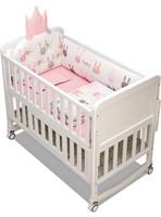 6-in-1 Convertible Baby Crib,