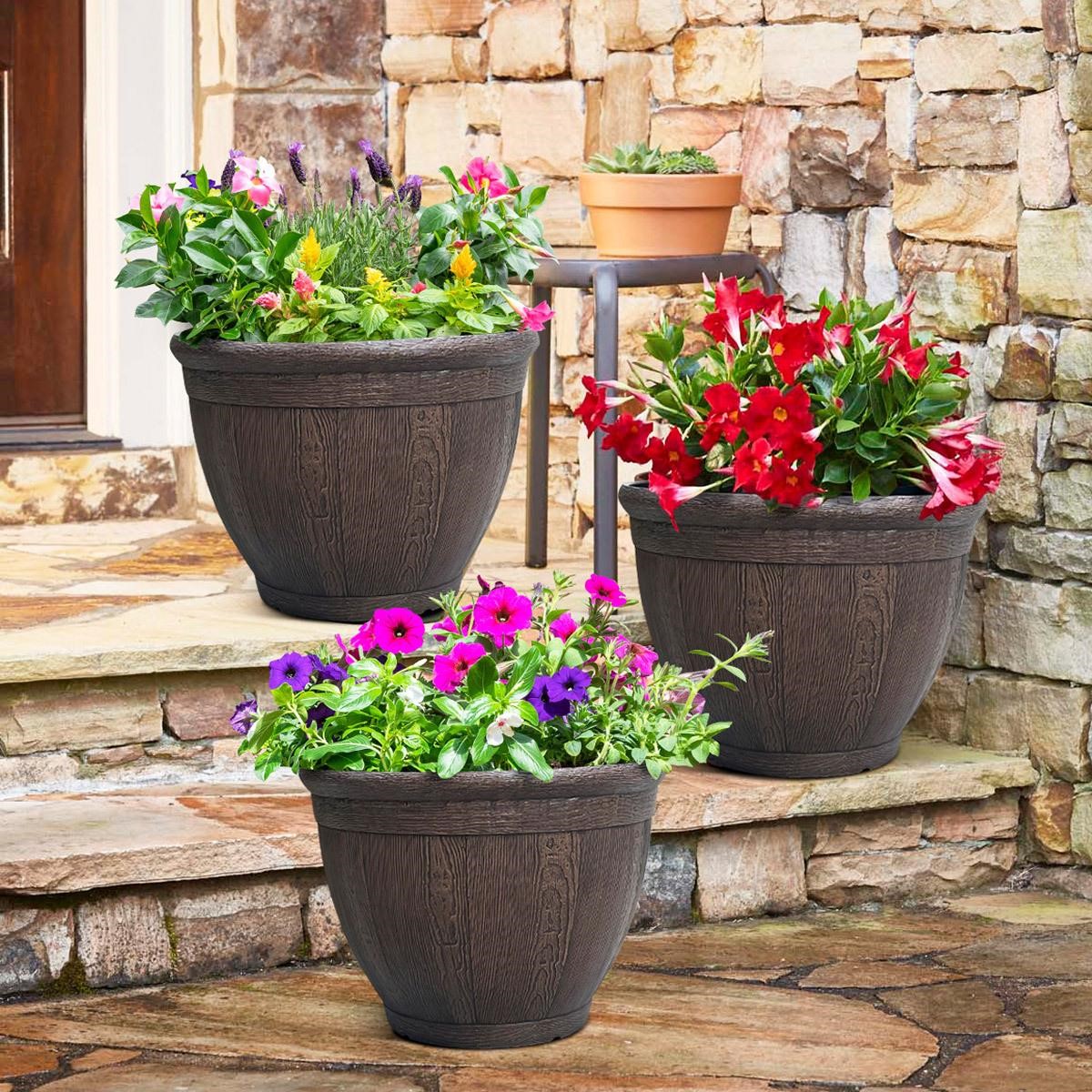 Southern Patio Tibot 14.5 Planter, 3-pack