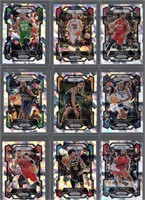 Lot of 9 Cracked Ice Prizm 2023-24 Panini Prizm