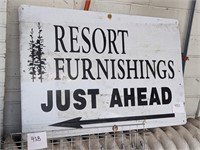 Resort Furnishings Sign - 24" x 36"