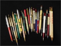 Collection of adv. pens w/ farm, gas & oil advertg