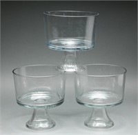 Glass Trifle Bowls (3)