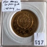 Mexican 20-Pesos Gold