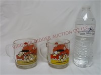 1978 McDonalds Garfield & Odie Character Mugs