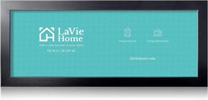 LaVie Home 10x24 Black Picture Frame