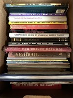 box of Train books
