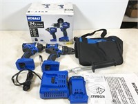 Kobalt 24V Max Brushless cordless tool set: with