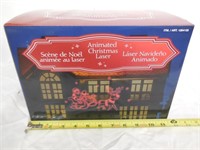 Animated Christmas Laser, Santa & Sleigh