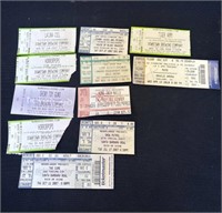 11 Vintage concert tickets
