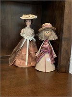 Pair of Decorative Cone Dolls