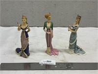 Lot Of 3 Roman Inc. Figures Ladies in Fancy