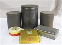 Tins, Royalty tin, 6.5 X 5.75 X 2.5",  round