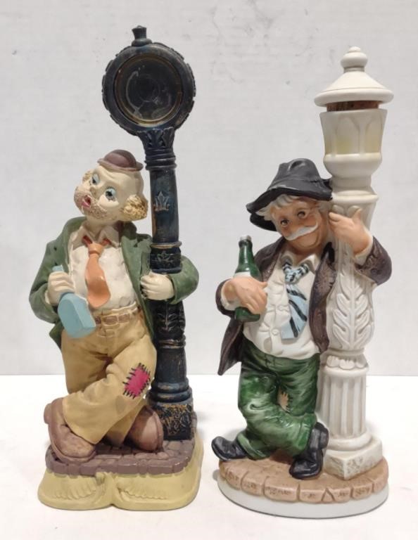 Drunkard Figurine & Ceramic Decanter (9.5")