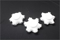 Fenton Milk Glass Silver Crest Candy Bowls