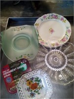 Lot of glassware-saucers