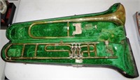 Antique German Franz Schediwy valve trombone