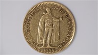 1904 Hungary Gold 10 Korona