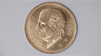 1959 Mexico Gold 10 Pesos