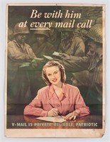 WWII US ARMY V-MAIL POSTER