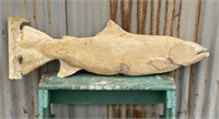 Cool Large Bundy Salmon Fish Decoy Carving