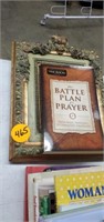 BATTLE PLAN PRAYER BOOKER AND FRAME