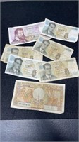 8 Bank Notes From Belguim