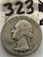 1943D Washington Silver Quarter