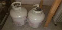 2 propane bottles